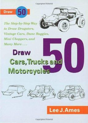 Draw 50 cars, trucks, and motorcycles