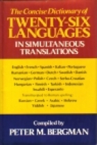 The concise dictionary of twenty-six languages in simultaneous translations