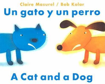 Un gato y un perro : A cat and a dog