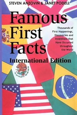 Famous first facts, international edition : a record of first happenings, discoveries, and inventions in world history