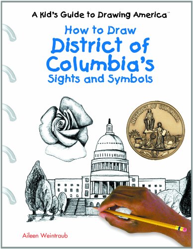 How to draw District of Columbia's sights and symbols