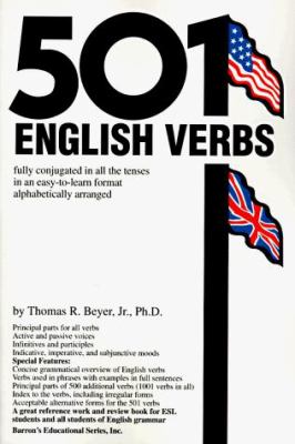 501 English verbs fully conjugated in all the tenses in a new easy-to-learn format, alphabetically arranged