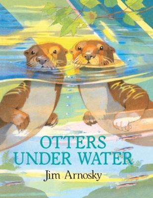 Otters under water