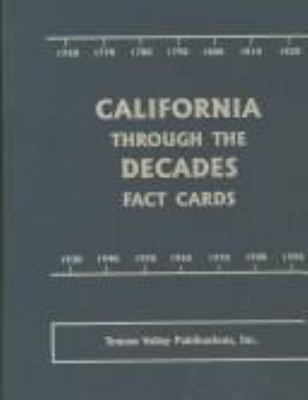 California through the decades fact cards