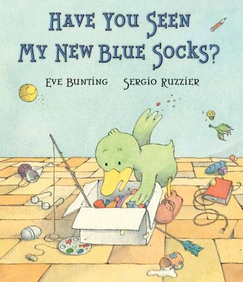 Have you seen my new blue socks?