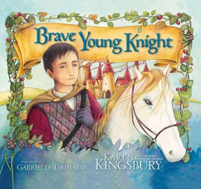 Brave young knight