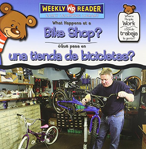 What happens at a bike shop? = Qué pasa en una tienda de bicicletas?