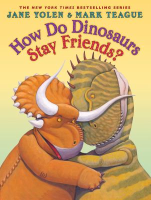 How do dinosaurs stay friends?