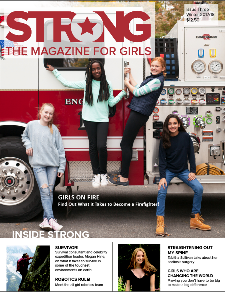 Strong, the magazine for girls.