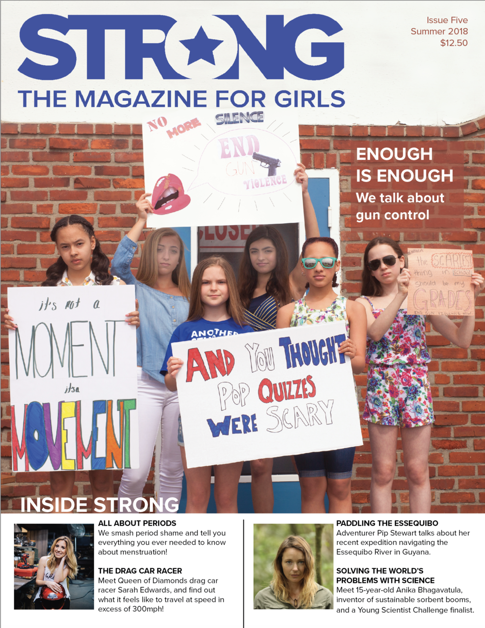 Strong, the magazine for girls.