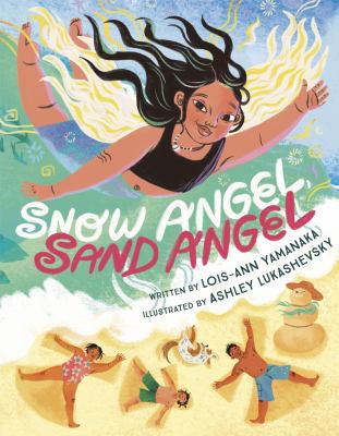 Snow angel, sand angel