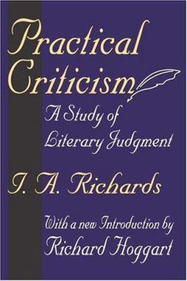 Practical criticism : a study of literary judgment