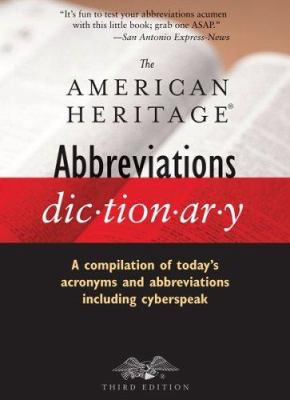 The American Heritage abbreviations dictionary.