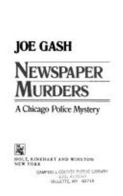 Newspaper murders : a Chicago police mystery