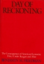 Day of reckoning : the consequences of American economic policy under Reagan and after